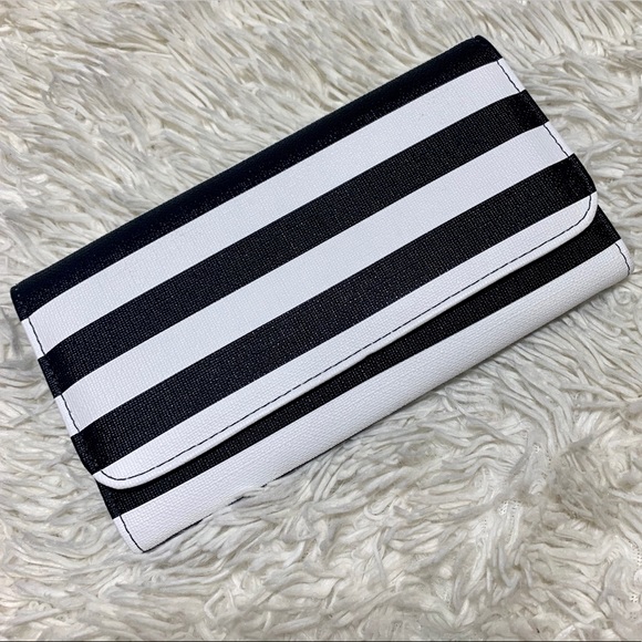 Kut from the Kloth Handbags - NWT Kut From The Kloth B&W Slim Striped Wallet
